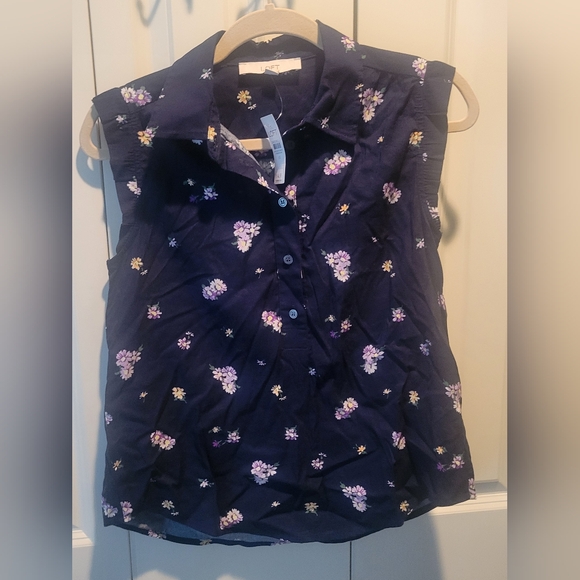 Loft Daisy Collared Ruffle Henley Top - Picture 4 of 6